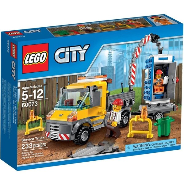 LEGO 60073 Service Truck with Portable Toilet & Crane