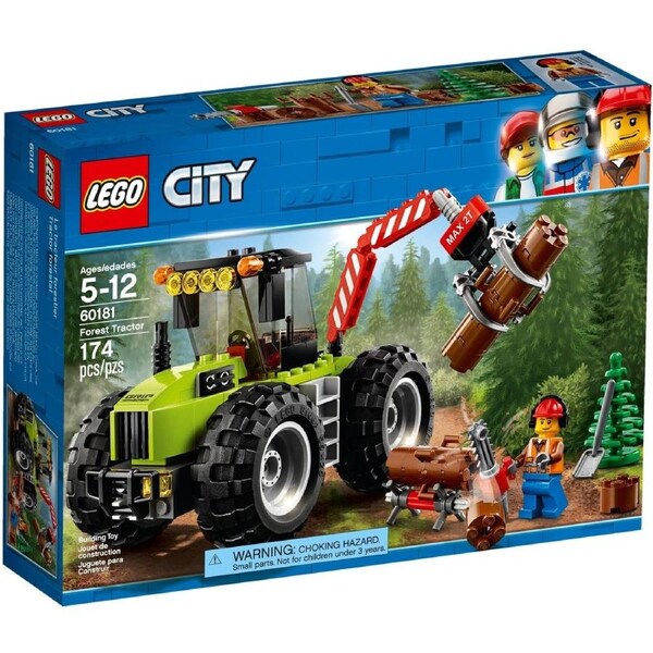 LEGO 60181 Forest Tractor: Log & Move with Grappling Claw!