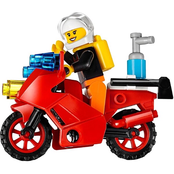 LEGO 10740 Fire Patrol Suitcase: Fire Truck & Burning Building Set