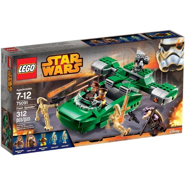 LEGO 75091 Flash Speeder - Naboo Starfighter with Minifigures