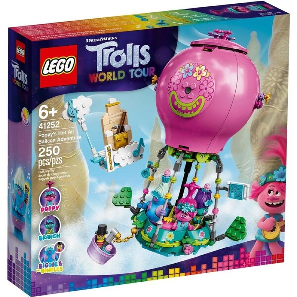 LEGO 41252 Trolls Poppy's Hot Air Balloon Adventure Toy