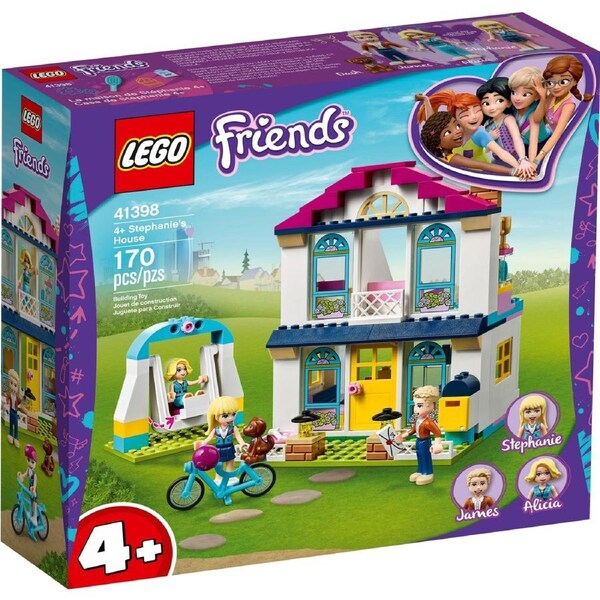 LEGO 41398 Stephanie's House Playset: Family Fun Building Kit