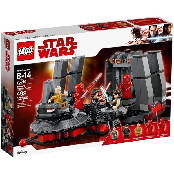 LEGO 75216 Snoke's Throne Room - Star Wars The Last Jedi Set