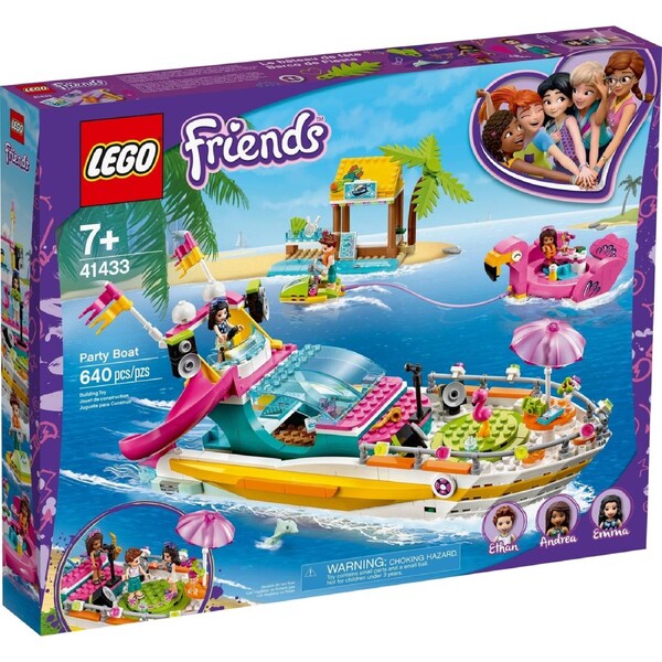 LEGO 41433 Party Boat: Fun Beach Vacation Playset