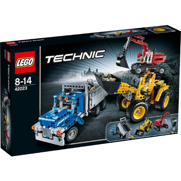 LEGO 42023 Construction Crew Set: Wheel Loader, Dump Truck & Excavator