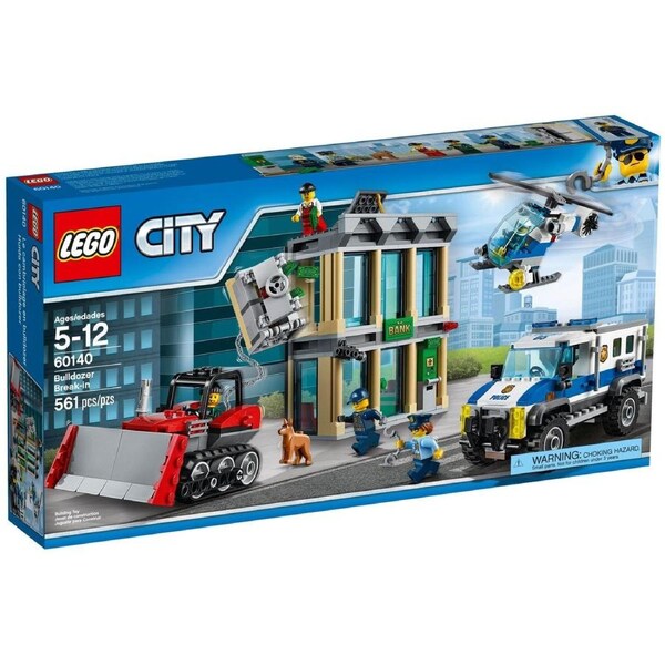 LEGO 60140 Bulldozer Heist: Bank Robbery Police Chase