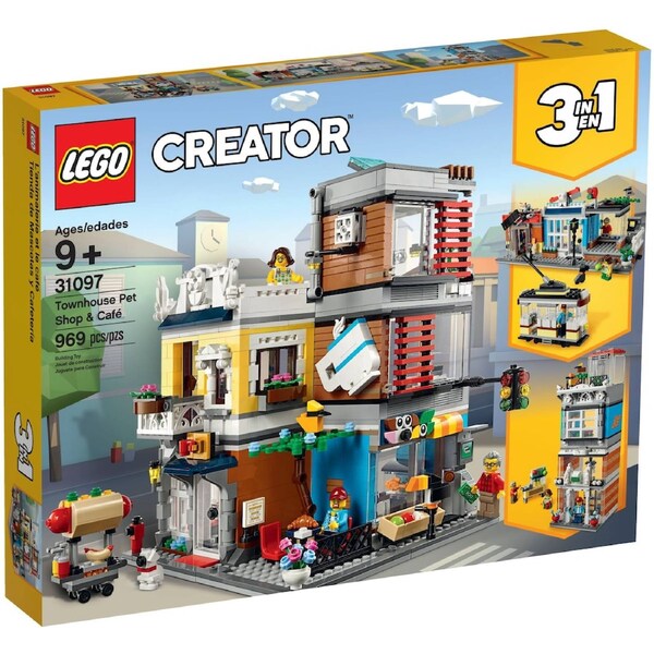 LEGO 31097 Creator 3-in-1 Townhouse Pet Shop & Cafe