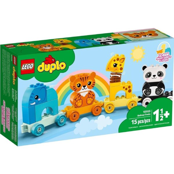 LEGO 10955 DUPLO My First Animal Train Toy for Toddlers