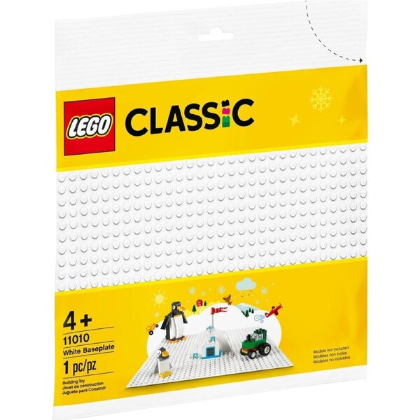 LEGO 11010 White Baseplate 32x32 Studs Building Plate