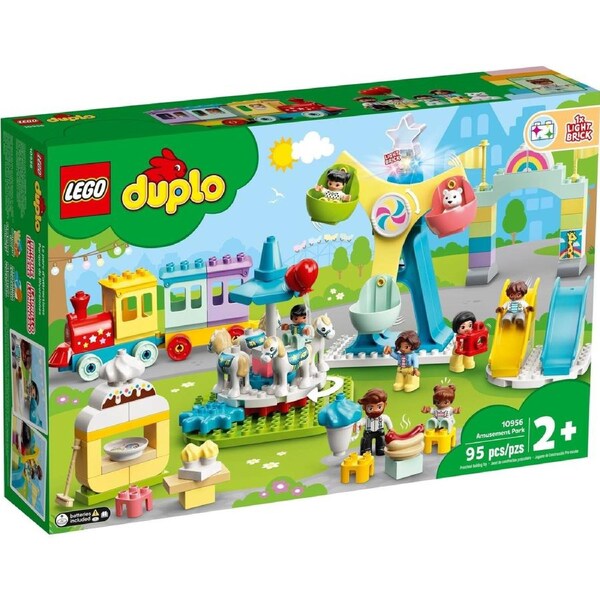 LEGO 10956 DUPLO Town Amusement Park - Funfair Playset for Toddlers