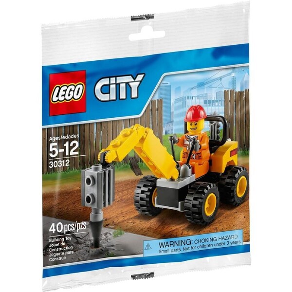 LEGO 30312 City Demolition Driller - Mini Construction Set