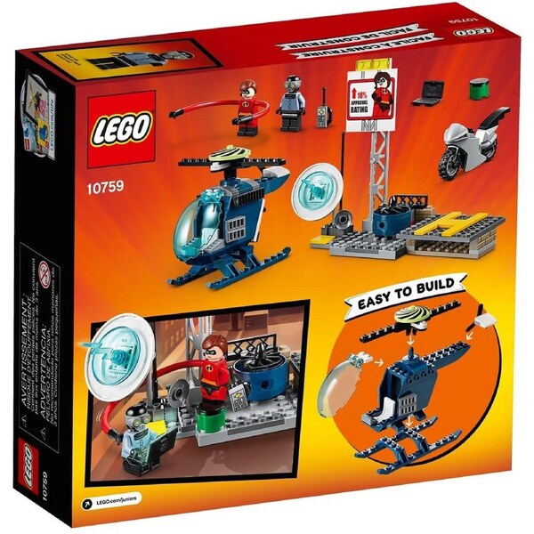 LEGO 10759 Elastigirl Rooftop Pursuit & Helicopter Rescue