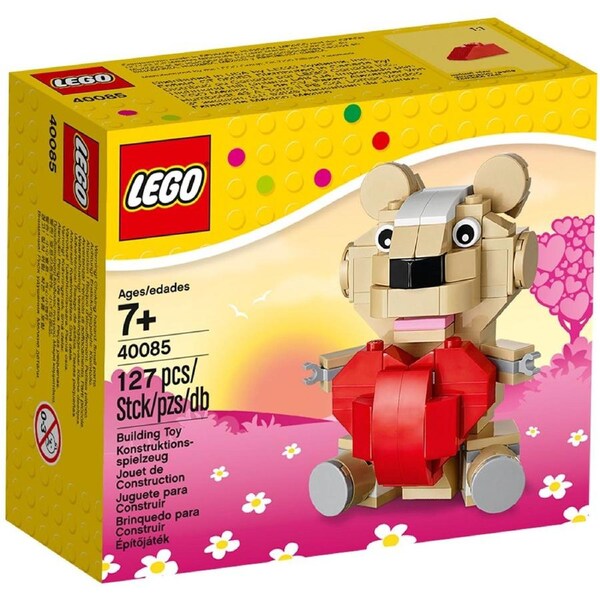 LEGO 40085 Valentine Bear - Buildable Teddy with Heart
