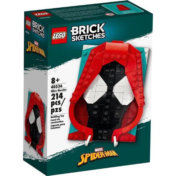 LEGO 40536 Miles Morales Brick Sketches Portrait