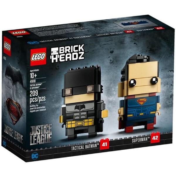 LEGO 41610 Tactical Batman & Superman BrickHeadz Justice League