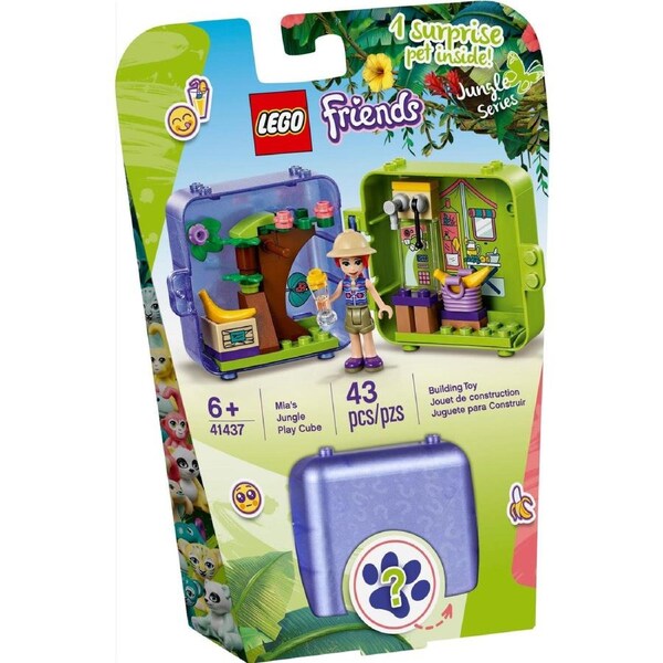 LEGO 41437 Mia's Jungle Play Cube: Portable Animal Rescue Fun