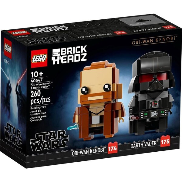 LEGO 40547 Obi-Wan Kenobi & Darth Vader BrickHeadz
