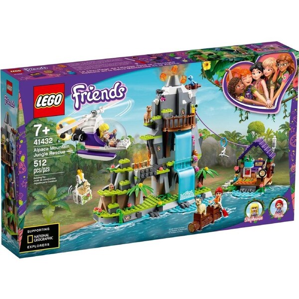 LEGO 41432 Alpaca Mountain Jungle Rescue Volcano Set