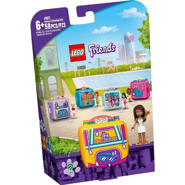 LEGO 41671 Andrea's Swimming Cube Playset - Portable Pool Fun