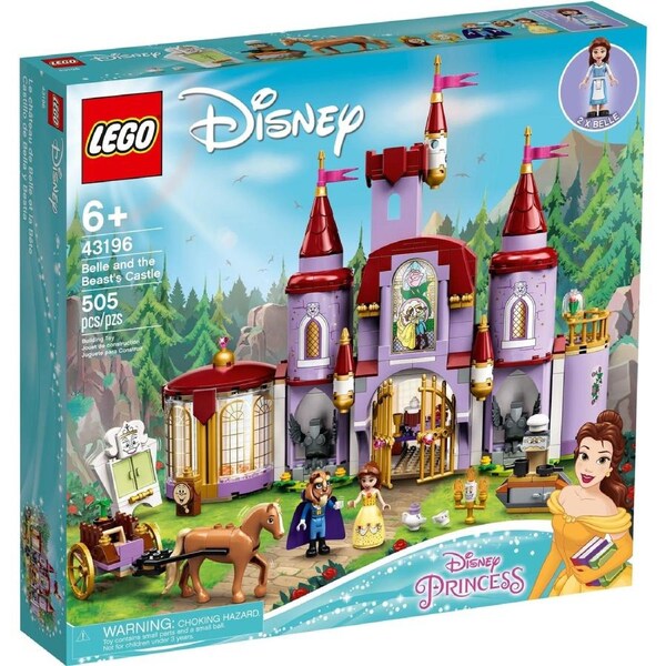 LEGO 43196 Belle & Beast's Castle - Disney Princess Building Toy