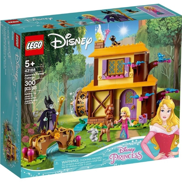 LEGO 43188 Aurora's Forest Cottage: Disney Princess Building Toy