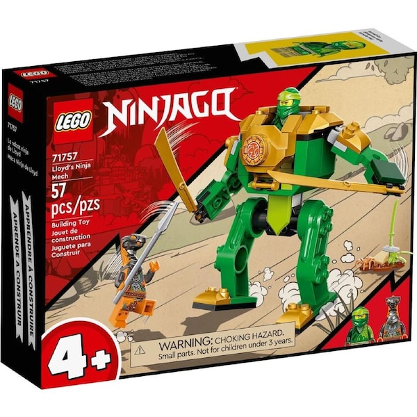 LEGO 71757 Lloyd's Ninja Mech - Buildable Action Toy for Kids 4+