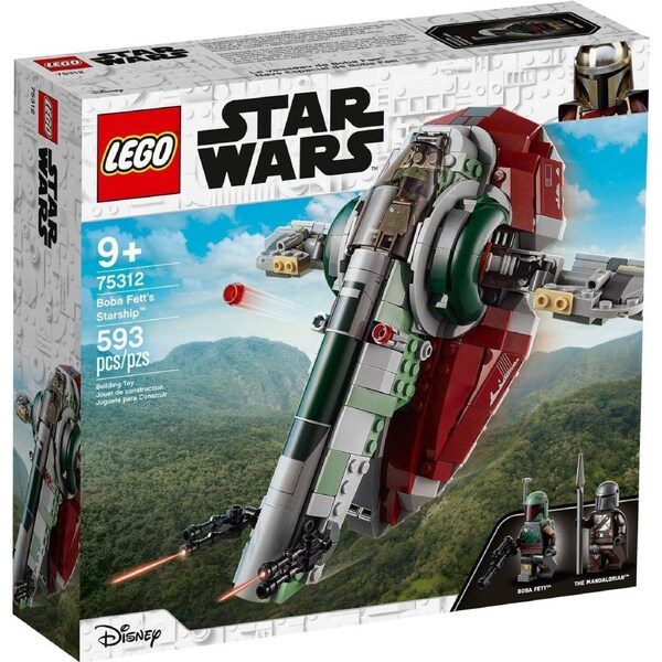 LEGO 75312 Boba Fett's Starship - Mandalorian Toy