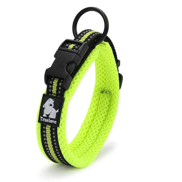 Heavy Duty Reflective Collar Neon Yellow M