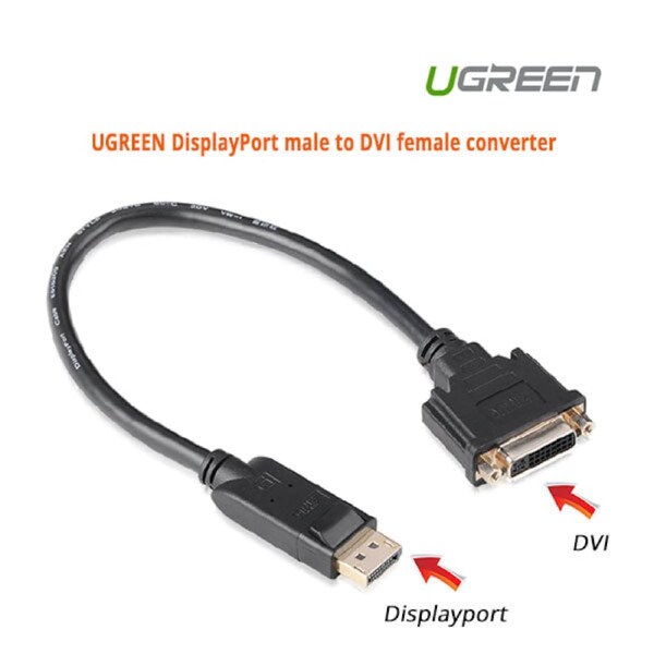 UGREEN DisplayPort male to DVI female converter (20405)