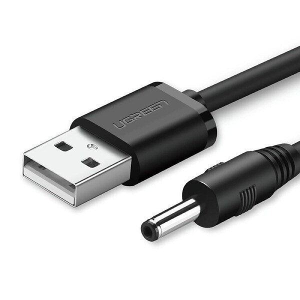 UGREEN USB2.0-A to DC 3.5mm M/F Charging Cable 1m (Black) 10376