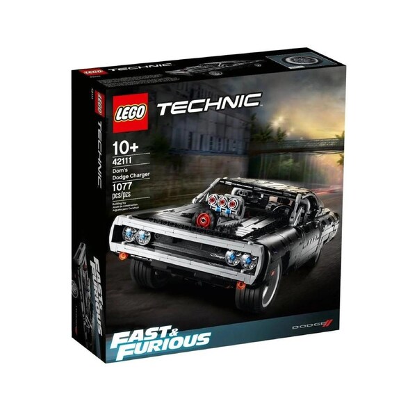 LEGO Technic 42111 Fast Furious Dom's Dodge Charger Race Car Building Set