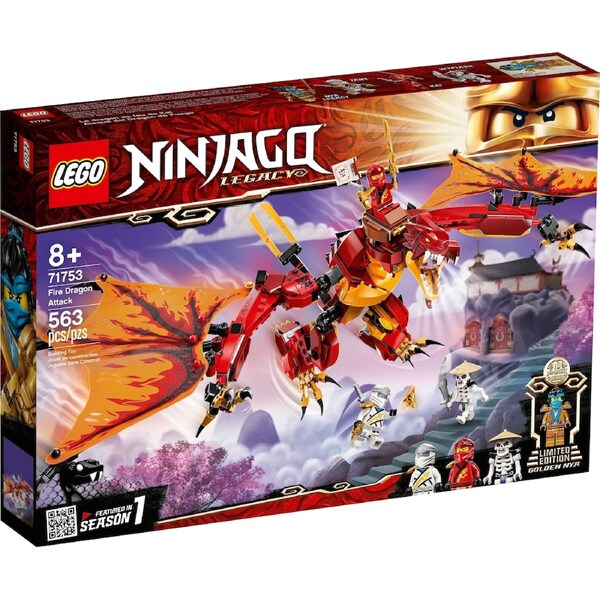 Lego 71753 NINJAGO Fire Dragon Attack Legacy Kai, Zane