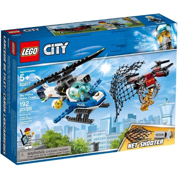 LEGO 60207 Sky Police Drone Chase Helicopter Playset
