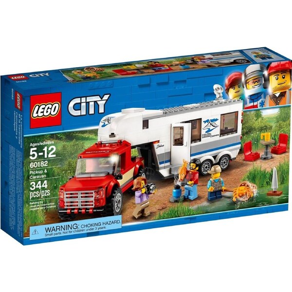 LEGO 60182 Pickup & Caravan Camping Adventure Toy Set