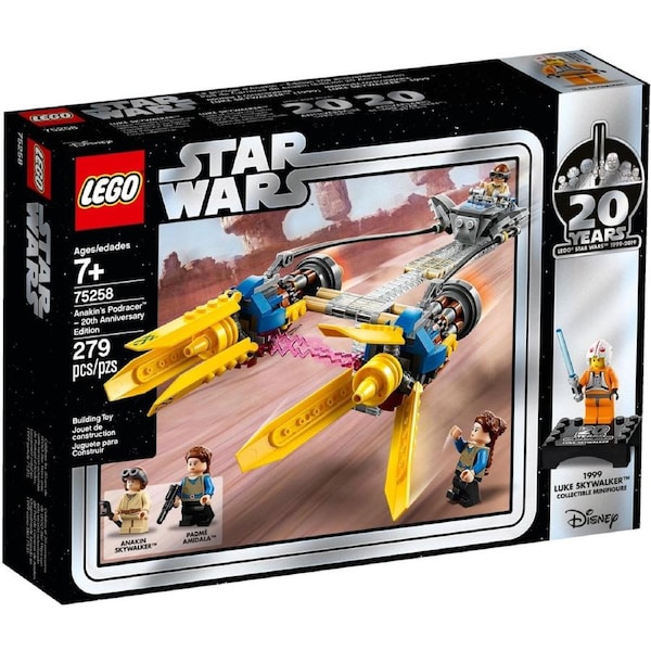 LEGO 75258 Anakin's Podracer - 20th Anniversary Edition with Luke & Padme