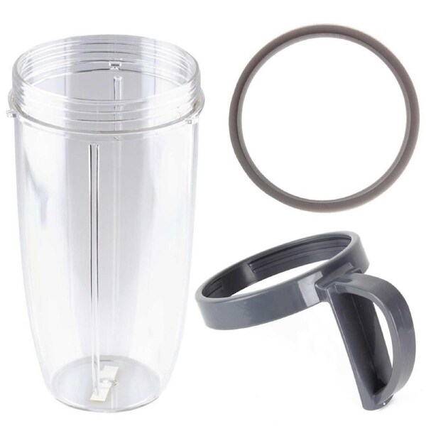 Nutribullet Colossal 32oz Large Cup Handheld Ring Grey Seal for 600 & 900 Models