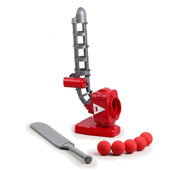 Cricket Ball Pitcher with 3 Adjustable Angles & 5 Soft Ball Capacity Battery Operated