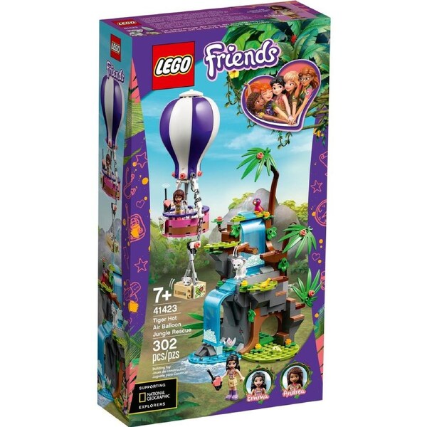 LEGO 41423 Tiger Hot Air Balloon Jungle Rescue