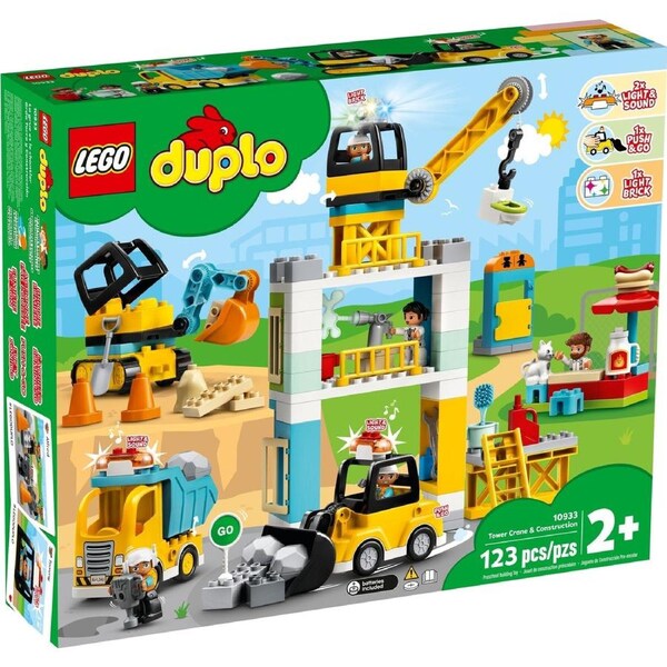 LEGO 10933 DUPLO Tower Crane & Construction Playset