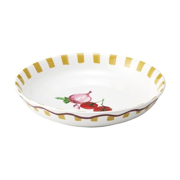 Porto Multicoloured Italian Inspired Valentina Round Serveware Bowl 30cm