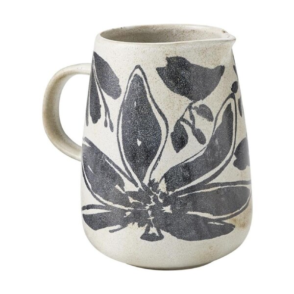 Ecology Midnight Floral Silhouette Water/Drink Jug/Pitcher Cecile 1.2L