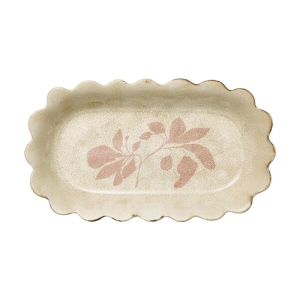 Ecology Floral Silhouette Cecile Oval Serving Platter 23x39.5cm