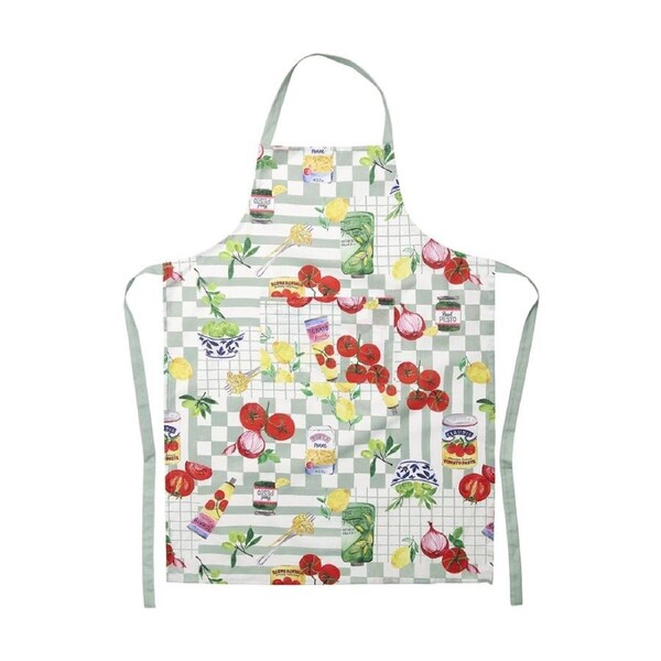 Porto Italian Food Inspired Valentina Apron Sage Green 95x70cm