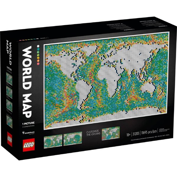 LEGO 31203 World Map - Largest LEGO Set Ever!