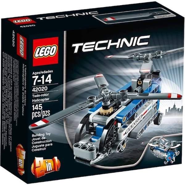 LEGO 42020 Twin-Rotor Helicopter: 2-in-1 Rescue Build