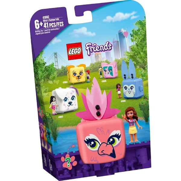 LEGO 41662 Olivia's Flamingo Cube: Portable Jungle Playset