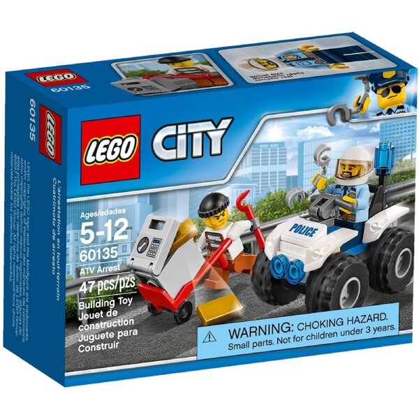 LEGO 60135 ATV Arrest: Police Chase with Handcuffs & Gold Bars