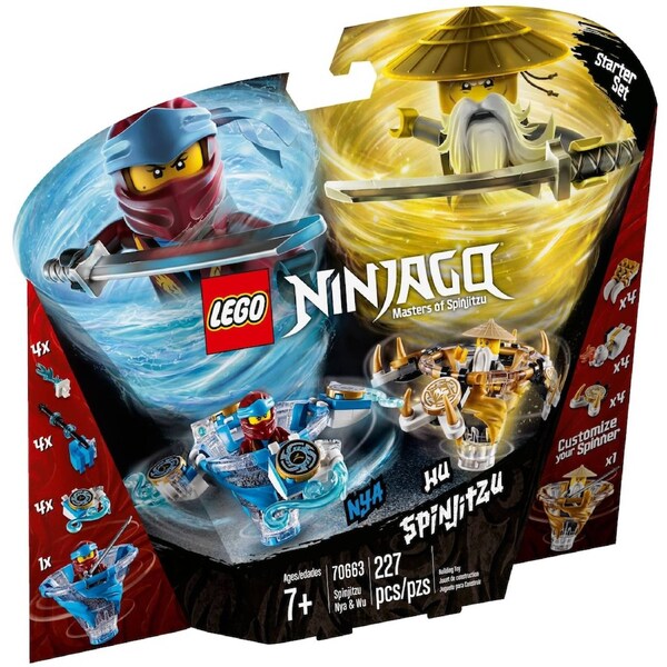 LEGO 70663 Spinjitzu Nya & Wu Ninja Spinner Toys