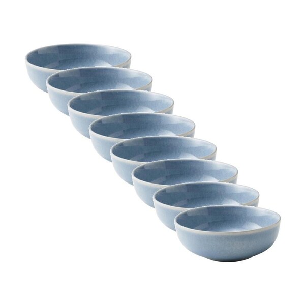 8PK Ecology Element Kitchenware Bowl Sky Light Blue Stoneware 18cm