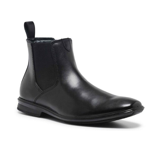 Mens HUSH PUPPIES CHELSEA Leather Boots Shoes Slip On Work Comfort - EW UK 6.5